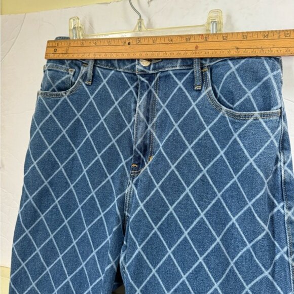 Hollister Ultra High Rise Dad Jean Wide Straight Leg Check Zip Pocket Stretch 29 - Picture 12 of 16